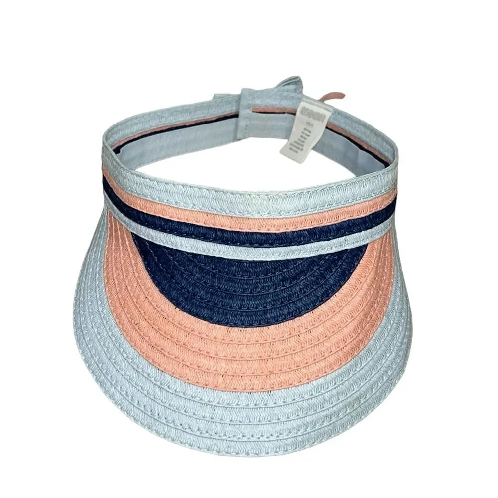 Gymboree Blue Stripe Visor Girls Hat(Size XS/S)